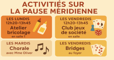 Découvrez les Activités de la Pause Méridienne au Collège !