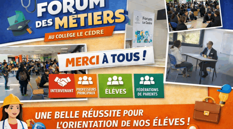 Un forum des métiers riche en rencontres et en découvertes pour nos élèves